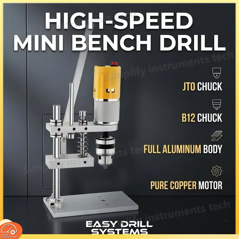 Mini Bench Drill Press Variable Speed - Mini Taladro de Banco de 24V