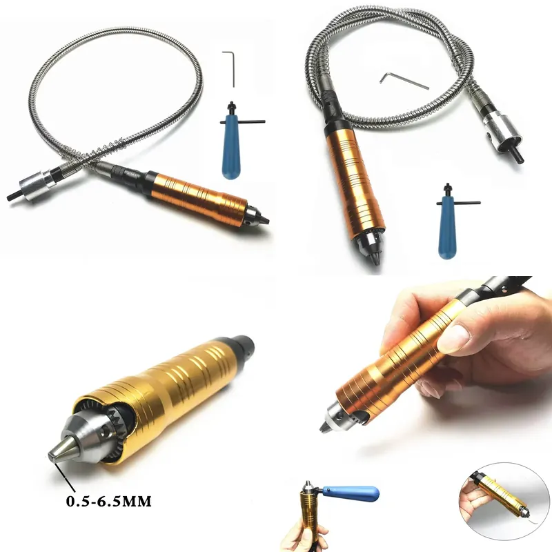 Flexible Shaft Rotary Tool Extension Chuck - Para Dremel, Eje Flexible de 6