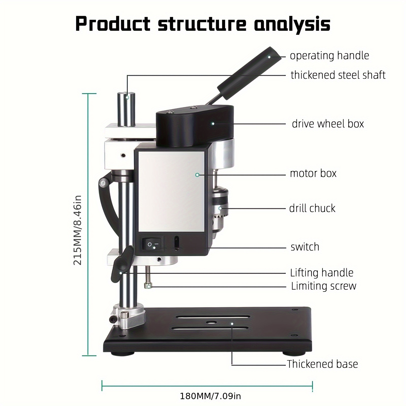 Mini taladro de banco eléctric - Mini Bench Drill Press Variable Speed reseña y precio
