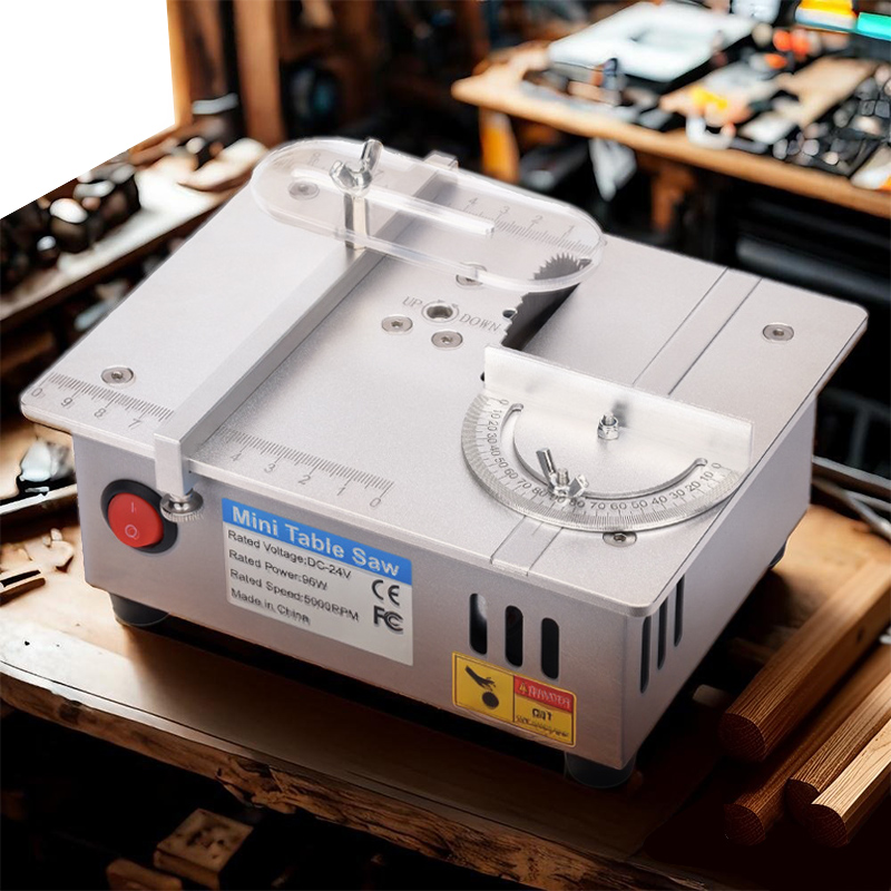 Mini sierra de mesa eléctrica  - Mini Circular Table Saw Diy Woodworking reseña y precio
