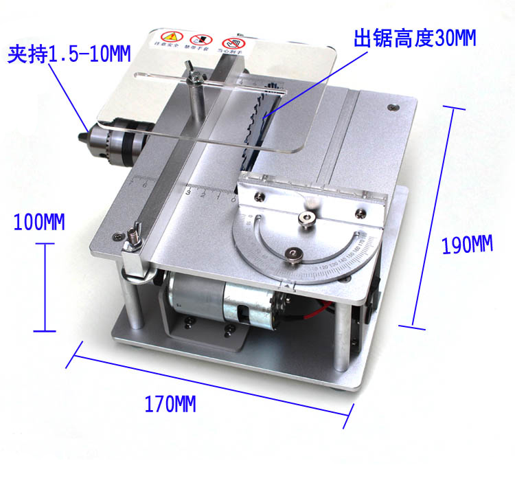 Mini Sierra de mesa hecha a ma - Mini Circular Table Saw Diy Woodworking reseña y precio