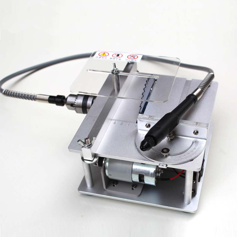 Mini Sierra de mesa hecha a ma - Mini Circular Table Saw Diy Woodworking reseña y precio