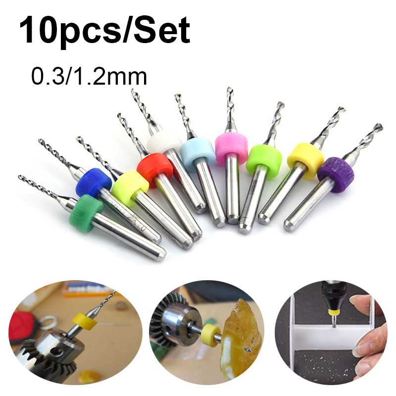 Juego de 10 Brocas de Aleación - Pcb Micro Carbide Drill Bits 0.3-1.2Mm reseña y precio