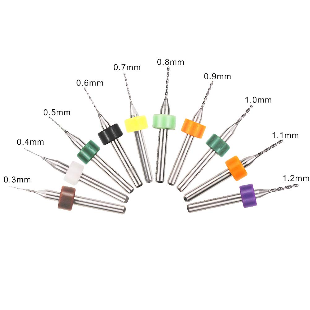 Juego de 10 Brocas de Aleación - Pcb Micro Carbide Drill Bits 0.3-1.2Mm reseña y precio