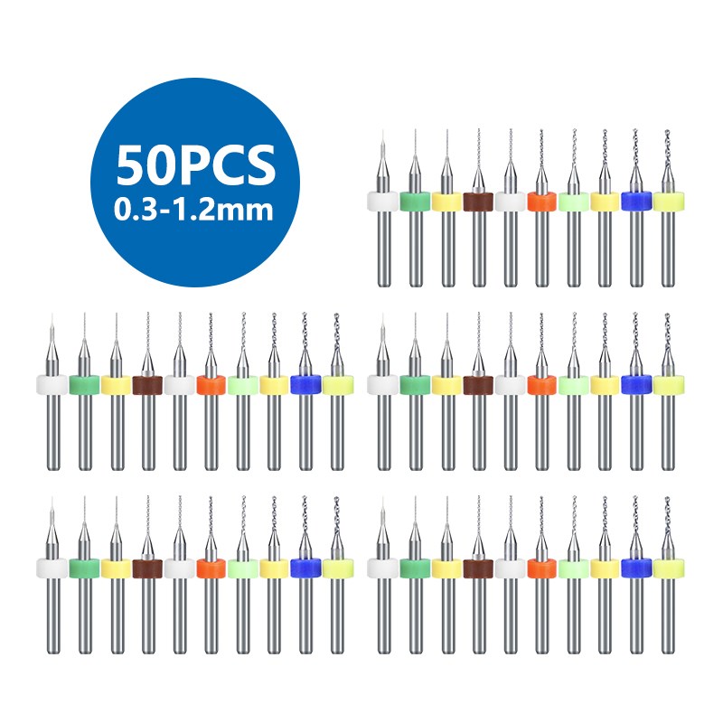 Broca para PCB XCAN, 50 Uds.,  - Pcb Micro Carbide Drill Bits 0.3-1.2Mm reseña y precio