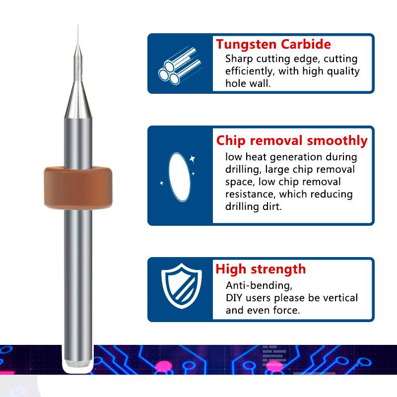 10 unids/set 0,1mm-3,175mm ale - Pcb Micro Carbide Drill Bits 0.3-1.2Mm reseña y precio