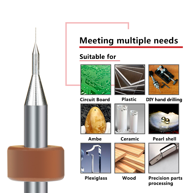 10 unids/set 0,1mm-3,175mm ale - Pcb Micro Carbide Drill Bits 0.3-1.2Mm reseña y precio