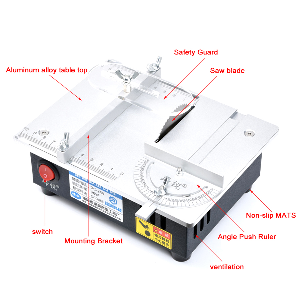 Sierra de Mesa Multifuncional  - Mini Circular Table Saw Diy Woodworking reseña y precio