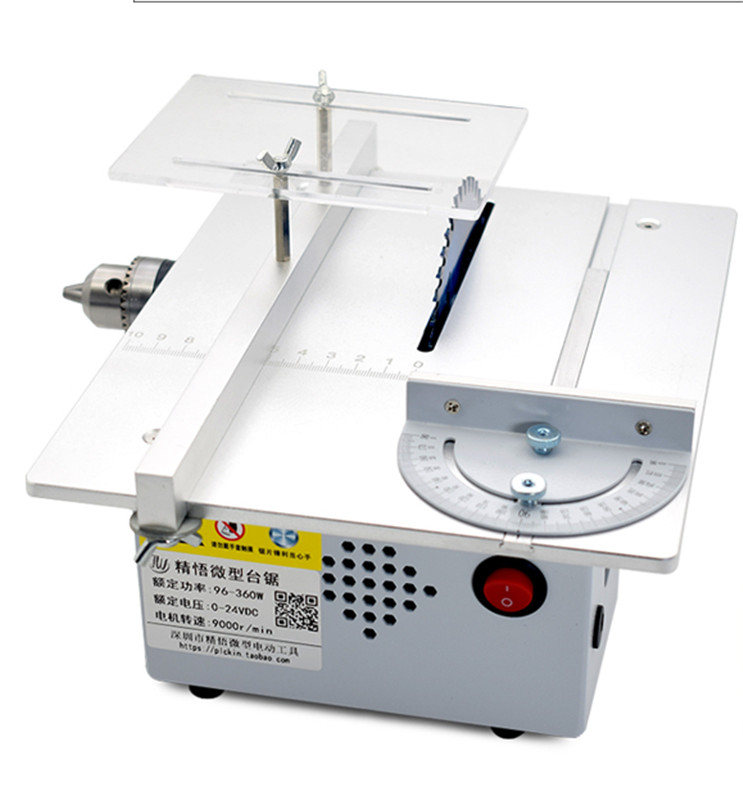 Mini Sierra de mesa hecha a ma - Mini Circular Table Saw Diy Woodworking reseña y precio