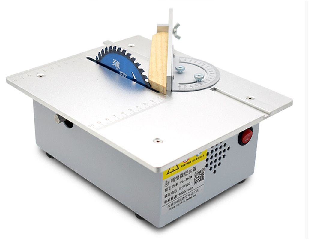 Mini Sierra de mesa hecha a ma - Mini Circular Table Saw Diy Woodworking reseña y precio