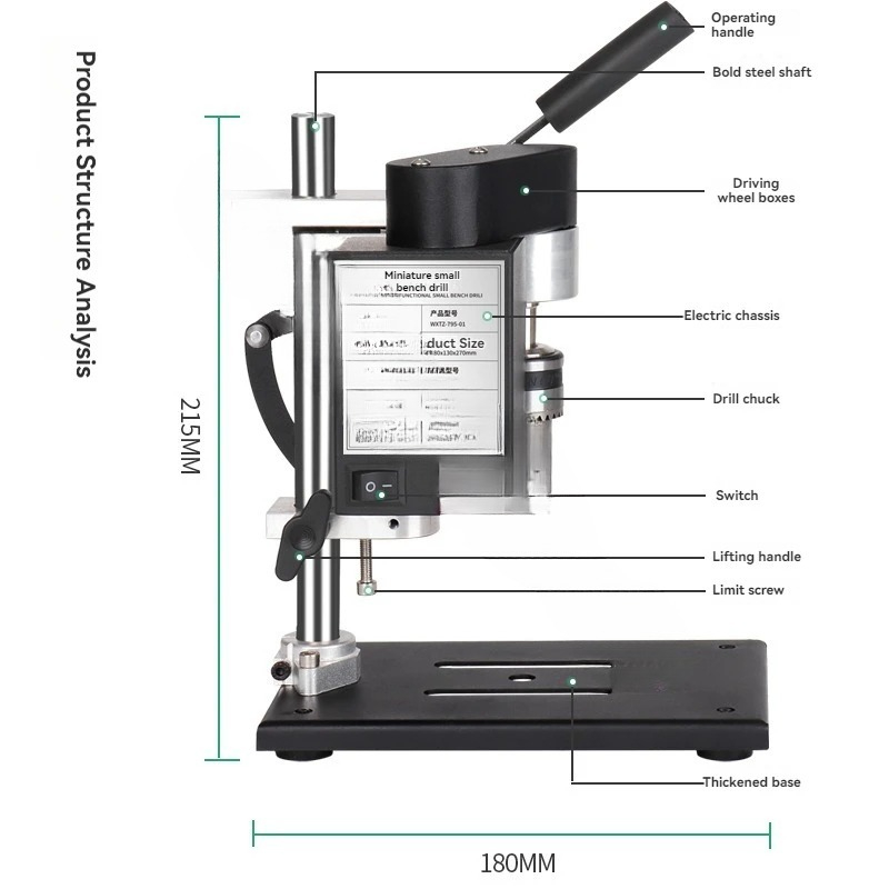 Pequeña taladradora de sobreme - Mini Bench Drill Press Variable Speed reseña y precio