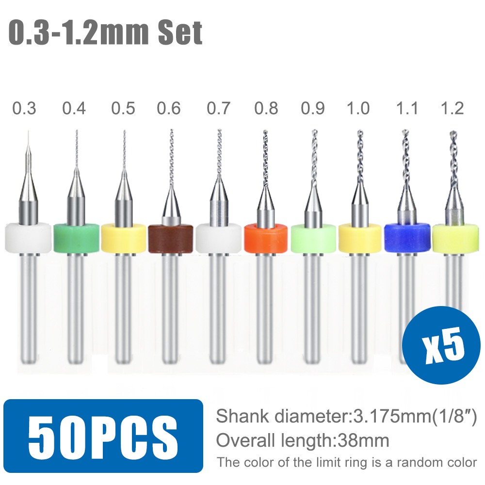 XCAN 20/50 piezas Brocas para  - Pcb Micro Carbide Drill Bits 0.3-1.2Mm reseña y precio