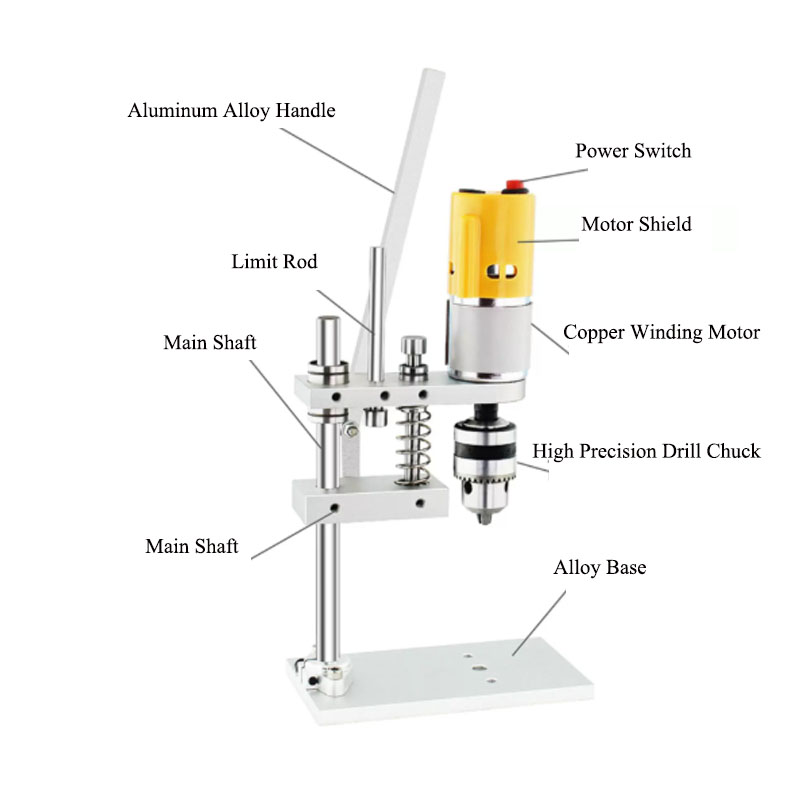 Mini Taladro de Banco DC795 de - Mini Bench Drill Press Variable Speed reseña y precio