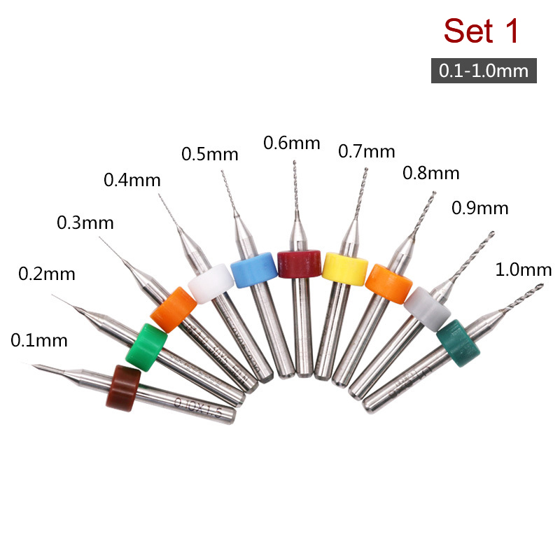 Nuevo 【Juego de 10 piezas de b - Pcb Micro Carbide Drill Bits 0.3-1.2Mm reseña y precio