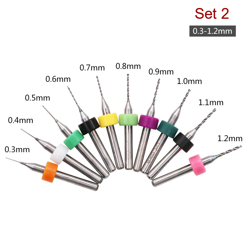 Nuevo 【Juego de 10 piezas de b - Pcb Micro Carbide Drill Bits 0.3-1.2Mm reseña y precio