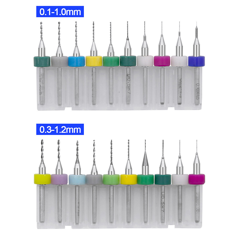 Nuevo 【Juego de 10 piezas de b - Pcb Micro Carbide Drill Bits 0.3-1.2Mm reseña y precio